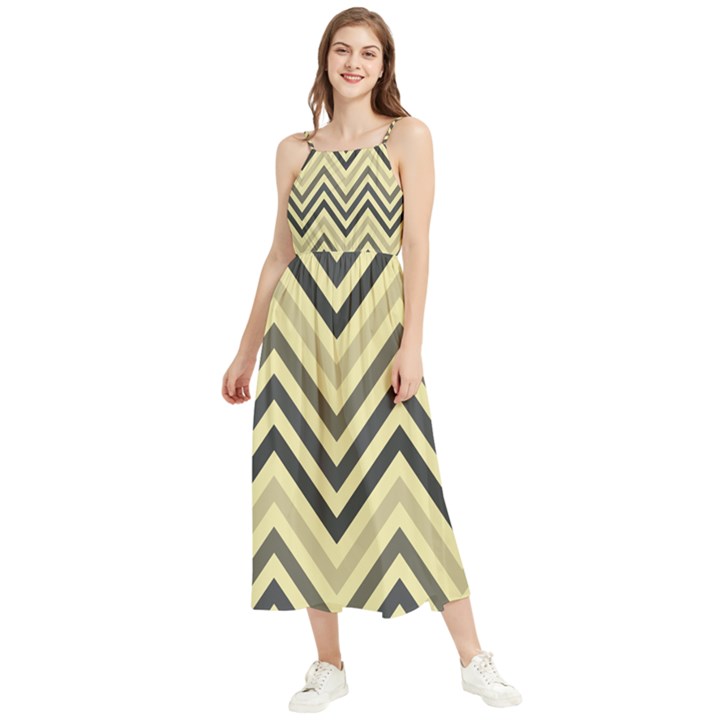 Mute Chevron Boho Sleeveless Summer Dress