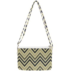 Mute Chevron Double Gusset Crossbody Bag by GardenOfOphir