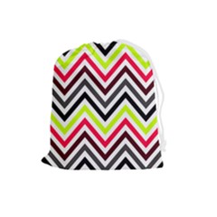 Chevron Drawstring Pouch (large) by GardenOfOphir