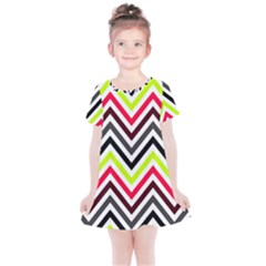 Chevron Kids  Simple Cotton Dress by GardenOfOphir