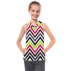 Chevron Kids  Sleeveless Hoodie by GardenOfOphir