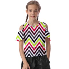 Chevron Kids  Butterfly Cutout Tee by GardenOfOphir