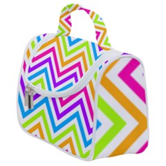 Bright Chevron Satchel Handbag by GardenOfOphir