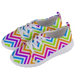 Bright Chevron Women s Lightweight Sports Shoes by GardenOfOphir