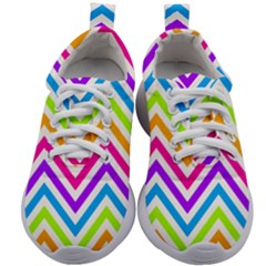 Bright Chevron Kids Athletic Shoes by GardenOfOphir