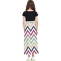 Colorful Chevron Kids  Flared Maxi Skirt View2