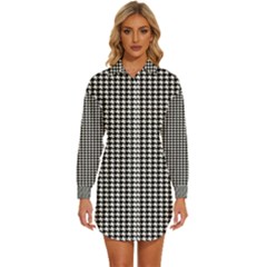 Pattern 98 Womens Long Sleeve Shirt Dress