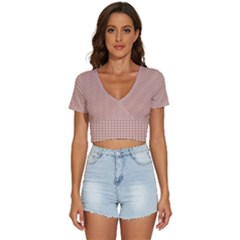 Pattern 100 V-neck Crop Top by GardenOfOphir