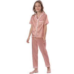 Pattern 101 Kids  Satin Short Sleeve Pajamas Set by GardenOfOphir