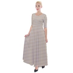 Pattern 99 Half Sleeves Maxi Dress by GardenOfOphir