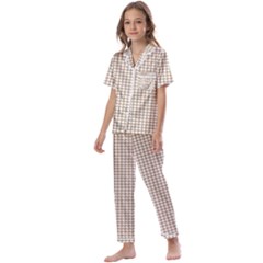 Pattern 99 Kids  Satin Short Sleeve Pajamas Set by GardenOfOphir