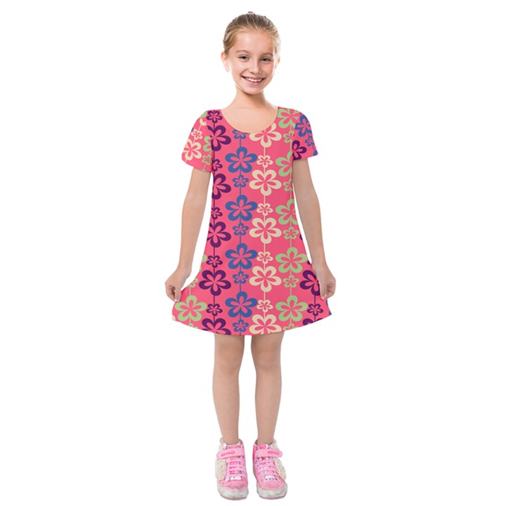 Pattern 102 Kids  Short Sleeve Velvet Dress