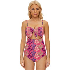 Pattern 102 Knot Front One-piece Swimsuit by GardenOfOphir