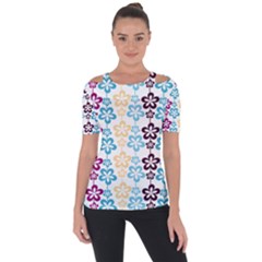 Pattern 104 Shoulder Cut Out Short Sleeve Top by GardenOfOphir