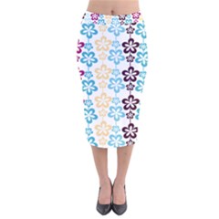 Pattern 104 Velvet Midi Pencil Skirt by GardenOfOphir