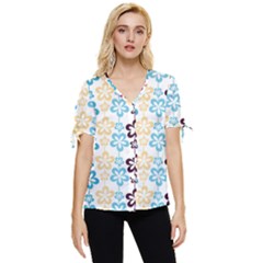 Pattern 104 Bow Sleeve Button Up Top by GardenOfOphir