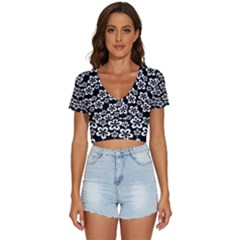 Pattern 106 V-neck Crop Top by GardenOfOphir