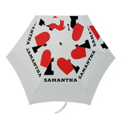 I Love Samantha Mini Folding Umbrellas by ilovewhateva