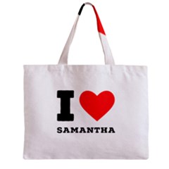 I Love Samantha Zipper Mini Tote Bag by ilovewhateva