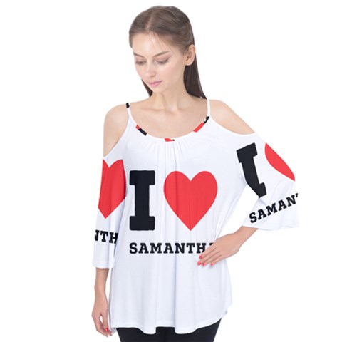 I Love Samantha Flutter Tees by ilovewhateva