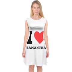 I Love Samantha Capsleeve Midi Dress by ilovewhateva