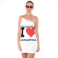 I Love Samantha One Soulder Bodycon Dress by ilovewhateva