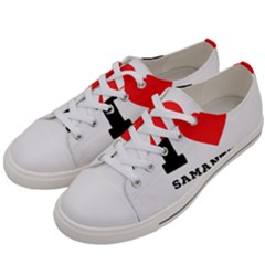 I Love Samantha Men s Low Top Canvas Sneakers by ilovewhateva