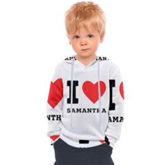 I Love Samantha Kids  Overhead Hoodie by ilovewhateva