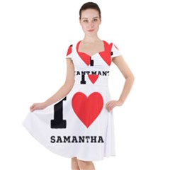 I Love Samantha Cap Sleeve Midi Dress by ilovewhateva