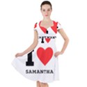 I love samantha Cap Sleeve Midi Dress View1