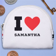 I Love Samantha Horseshoe Style Canvas Pouch by ilovewhateva