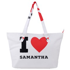 I Love Samantha Full Print Shoulder Bag by ilovewhateva