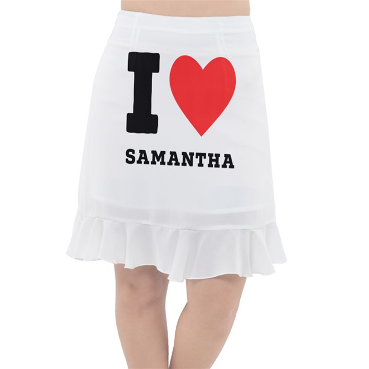 I love samantha Fishtail Chiffon Skirt