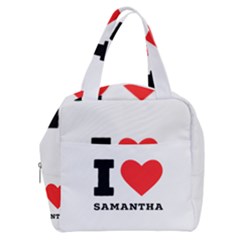 I Love Samantha Boxy Hand Bag by ilovewhateva