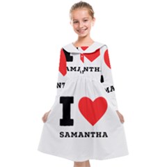 I Love Samantha Kids  Midi Sailor Dress by ilovewhateva