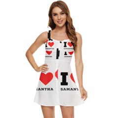 I Love Samantha Ruffle Edge Bra Cup Chiffon Mini Dress by ilovewhateva