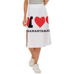 I Love Samantha Midi Panel Skirt by ilovewhateva