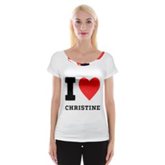 I Love Christine Cap Sleeve Top by ilovewhateva