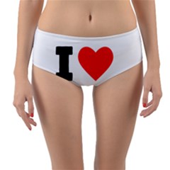 I Love Christine Reversible Mid-waist Bikini Bottoms by ilovewhateva