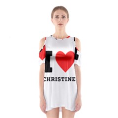 I Love Christine Shoulder Cutout One Piece Dress by ilovewhateva