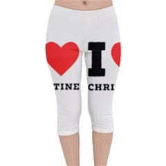 I Love Christine Velvet Capri Leggings  by ilovewhateva