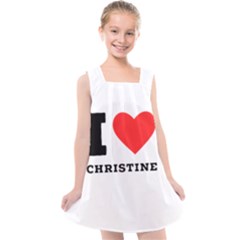 I Love Christine Kids  Cross Back Dress by ilovewhateva