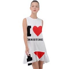 I Love Christine Frill Swing Dress by ilovewhateva