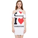 I love christine Shoulder Frill Bodycon Summer Dress View1