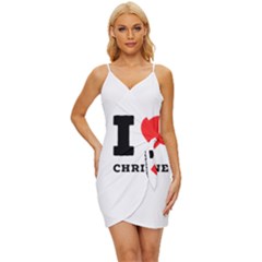 I Love Christine Wrap Tie Front Dress by ilovewhateva