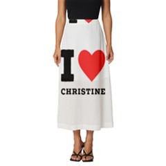 I Love Christine Classic Midi Chiffon Skirt