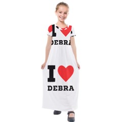 I Love Debra Kids  Short Sleeve Maxi Dress by ilovewhateva