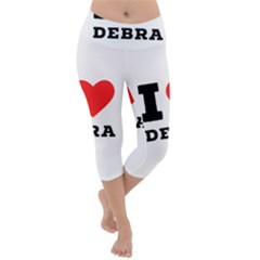 I Love Debra Lightweight Velour Capri Yoga Leggings by ilovewhateva