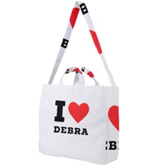 I Love Debra Square Shoulder Tote Bag by ilovewhateva