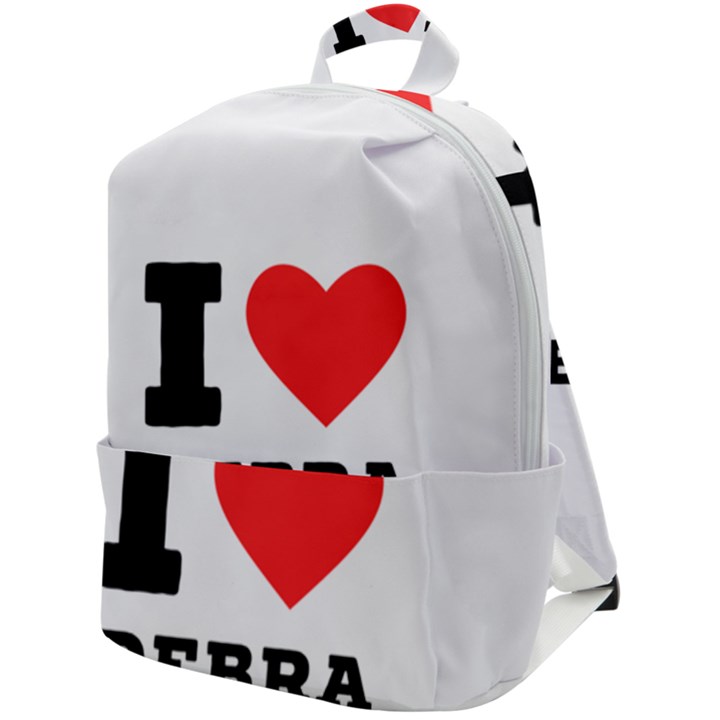 I love debra Zip Up Backpack